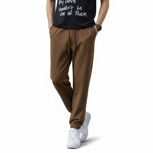Men's elastic anti-wrinkle casual pants in tapered fit