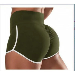 Plus size women high waist hip lifting workout shorts in various colors