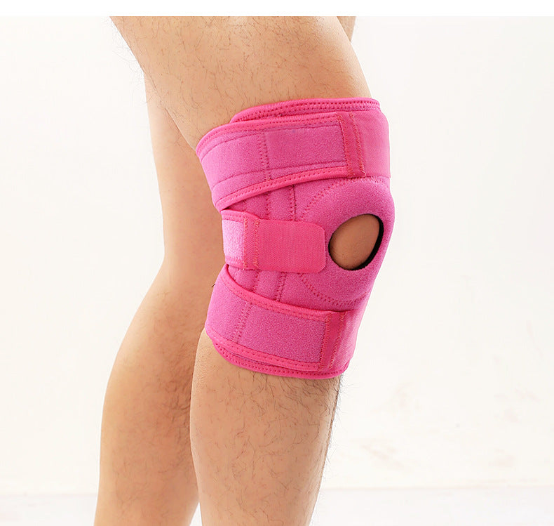Sports mountaineering knee pads with silicone non-slip grip in multiple colors