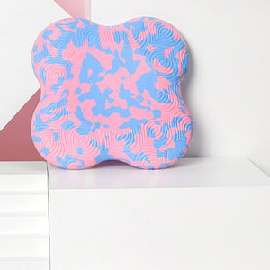 Thickening non-slip fitness flat support pad in powder blue camouflage